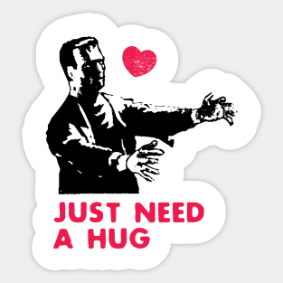 Frankenstein Need A Hug Sticker